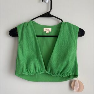 Camila Coelho Devon Sleeveless Crop Top